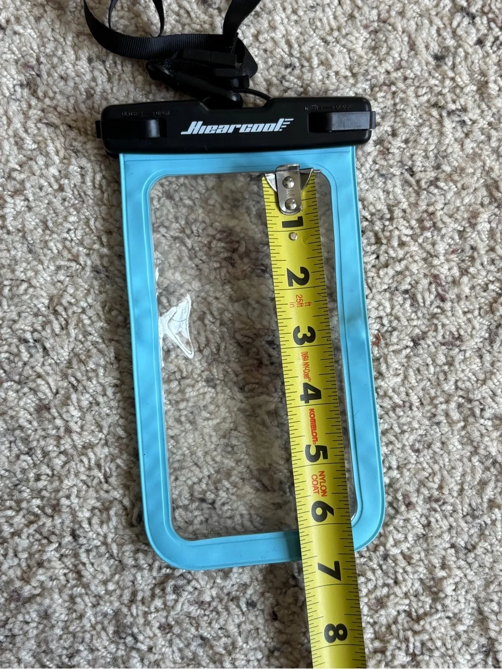 Waterproof Phone Dry Bag Pouch with Lanyard - Light Blue